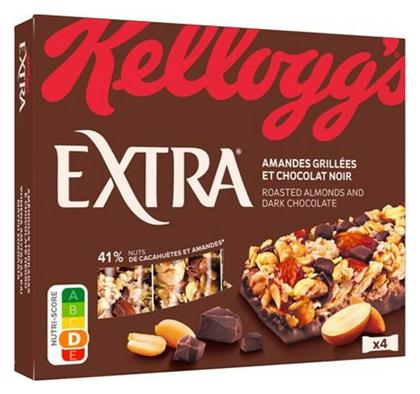 Kellogg's Extra Μπάρα Δημητριακών με Roasted Almonds and Dark Chocolate (4x32gr) 128gr Κωδικός: 30697101 - Kelloggs