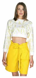 Cropped Γυναικείο Φούτερ Μπεζ Kendall + Kylie