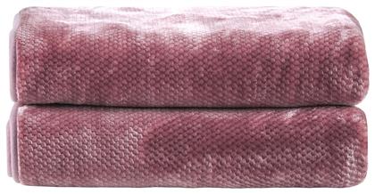 Bella Κουβέρτα Βελουτέ Ημίδιπλη 180x240εκ. 14 Pink Kentia