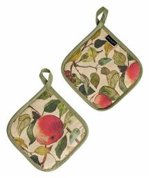 Cameo Set 2 Pieces Πιάστρα Κουζίνας Υφασμάτινη Πράσινη 2τμχ Kentia