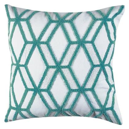 Διακοσμητική Μαξιλαροθήκη 45x45 Decore 204 White-Green Kentia