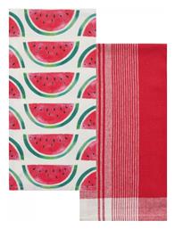 Fazzy Πετσέτα Κουζίνας από 100% Βαμβάκι σε Κόκκινο Χρώμα 40x60cm 2τμχ Kentia