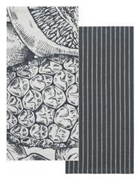 Fazzy Πετσέτα Κουζίνας από 100% Βαμβάκι σε Μαύρο Χρώμα 40x60cm 2τμχ Kentia