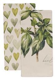 Fazzy Πετσέτα Κουζίνας από 100% Βαμβάκι σε Πράσινο Χρώμα 40x60cm 2τμχ Kentia