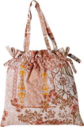 Kentia Υφασμάτινη Τσάντα Θαλάσσης Floral Πορτοκαλί