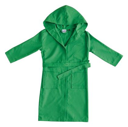 Παιδικό Μπουρνούζι Green με Κουκούλα Kentia