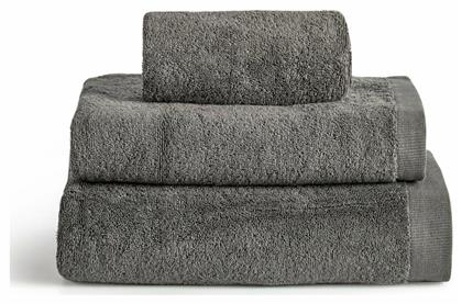 Πετσέτα Χεριών Brand 40x60εκ. Grey Βάρους 600gr/m² Kentia