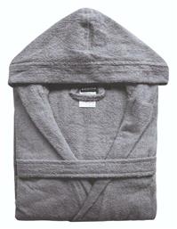 Riley Ανδρικό Μπουρνούζι με Κουκούλα 22 Grey 400gr/m² Kentia