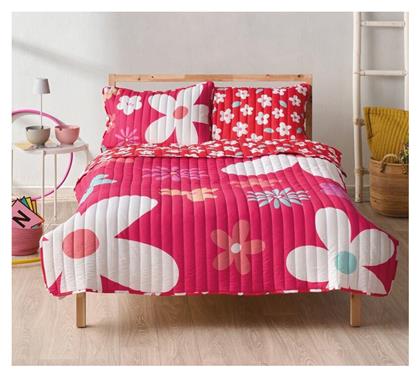 Σετ Παιδικό Κουβερλί Μονό με Μαξιλαροθήκη Fuchsia 160x220εκ. Kentia