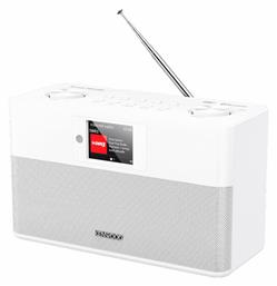 CR-ST100S Επιτραπέζιο Ραδιόφωνο Ρεύματος DAB+ με Bluetooth και USB Λευκό Kenwood