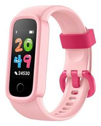 Παιδικό Smartwatch με Λουράκι από Καουτσούκ/Πλαστικό Ροζ Kiddoboo
