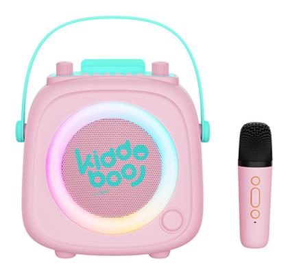 Σύστημα Karaoke με Ασύρματo Μικρόφωνo σε Ροζ Χρώμα Kiddoboo