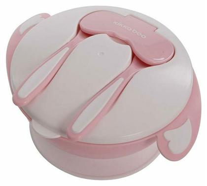 Μπολάκι με Κουτάλι & Πιρούνι Pink Kikka Boo