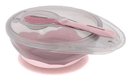 Bowl With Spoon Pink Kikka Boo