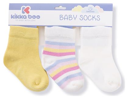 Παιδικά Σοσόνια Κίτρινα 3 Ζευγάρια Kikka Boo