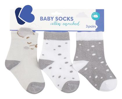 Παιδικές Κάλτσες Μακριές Joyful Mice Γκρι 3 Ζευγάρια Kikka Boo