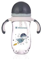 Παιδικό Ποτηράκι με Λαβές και Καλαμάκι ''Tritan Sippy'' από Πλαστικό Γκρι 300ml για 12m+ Kikka Boo