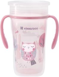 Kikka Boo Παιδικό Ποτηράκι ''Sippy Cup 360°'' από Πλαστικό Ροζ 300ml για 12m+