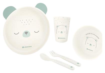 Σετ Φαγητού Bear With Me από Πλαστικό Πράσινο 5τμχ για 6+ μηνών Kikka Boo