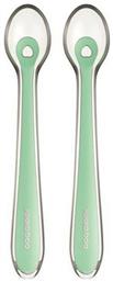 Βρεφικό Σετ με Κουτάλια Flexible 2 από Σιλικόνη Mint σε Θήκη για 4+ μηνών 2τμχ Kikka Boo