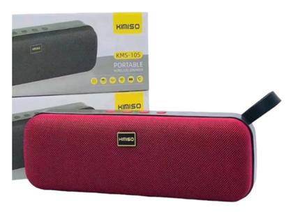 Kms-105 Bluetooth 5W έως 2 ώρες Κόκκινο Kimiso