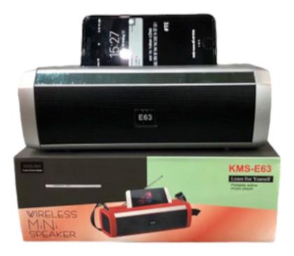 KMS-E63 Bluetooth 3W έως 5 ώρες Ασημί Kimiso