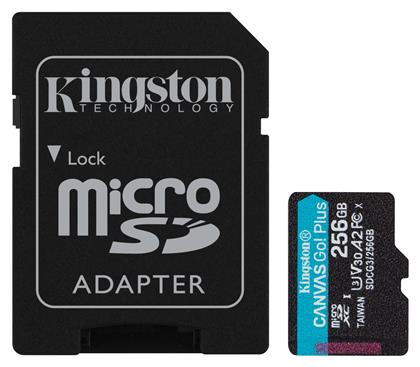 Canvas Go! Plus microSDXC 256GB Class 10 U3 V30 A2 UHS-I Kingston