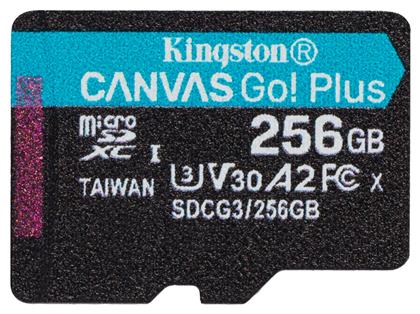 Canvas Go! Plus microSDXC 256GB Class 10 U3 V30 A2 UHS-I Kingston