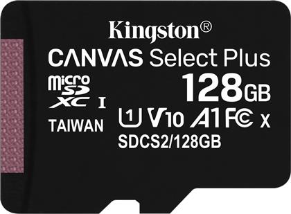 Kingston Canvas Select Plus microSDXC 128GB Class 10 U1 V10 A1 UHS-I από το e-shop