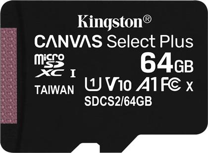 Kingston Canvas Select Plus microSDXC 64GB Class 10 U1 V10 A1 UHS-I
