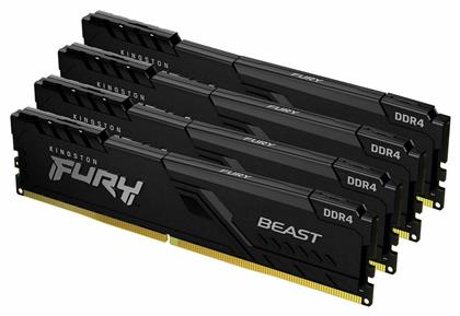 Fury Beast 128GB DDR4 με 4 Modules (4x32GB) Kingston