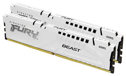 Fury Beast 32GB DDR5 RAM με 2 Modules (2x16GB) και Ταχύτητα 5200 για Desktop Kingston