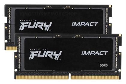 Fury Impact 16GB DDR5 RAM με 2 Modules (2x8GB) και Ταχύτητα 4800 για Laptop Kingston