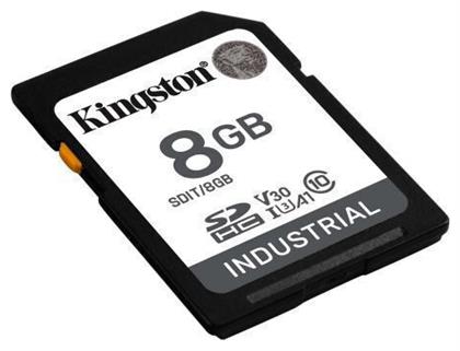 Industrial SDHC 8GB Class 10 U3 V30 A1 UHS-I Kingston