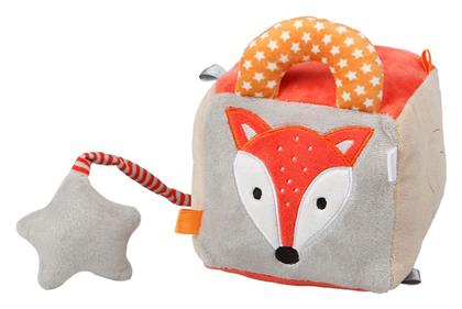 Κύβος με Κουδουνίστρα Αλεπού από Ύφασμα για Νεογέννητα Kiokids