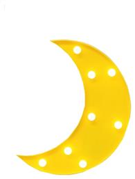 Παιδικό Φωτιστικό Τοίχου Led Πλαστικό Yellow Moon Kiokids