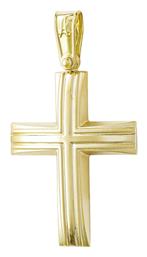 Χρυσός Σταυρός 18K Kiriakos Gofas