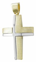 Χρυσός Σταυρός Διπλής Όψης 14K Kiriakos Gofas