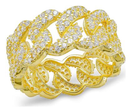 Γυναικείο Δαχτυλίδι από Ασήμι Επιχρυσωμένο Kiriakos Gofas