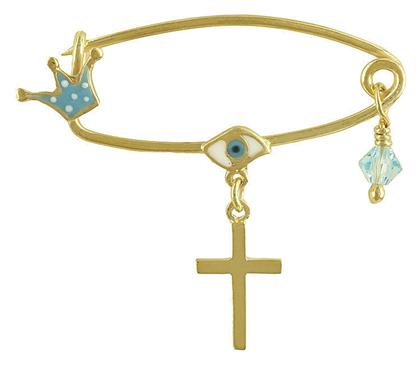 Παιδική Παραμάνα από Επιχρυσωμένο Ασήμι Kiriakos Gofas