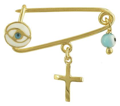 Παιδική Παραμάνα Νεογέννητο από Επιχρυσωμένο Ασήμι Kiriakos Gofas