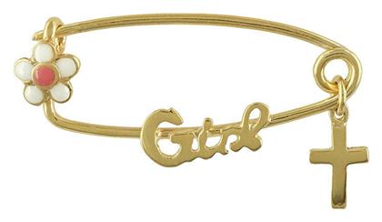 Παιδική Παραμάνα Νεογέννητο από Επιχρυσωμένο Ασήμι για Κορίτσι Kiriakos Gofas