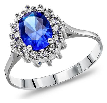 Σετ Γυναικεία Δαχτυλίδια από Λευκόχρυσο 14Κ Kiriakos Gofas