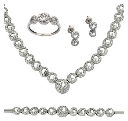 Σετ Κοσμημάτων από Λευκόχρυσο 14K Kiriakos Gofas