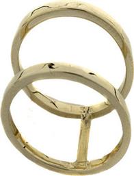 Κίτρινο Χρυσό Δαχτυλίδι Minimal Lines Chevalier Κ9 DX172 από το Kiriakos Gofas