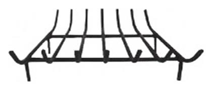 Μεταλλική Σχάρα Τζακιού Λοξή χωρίς Σταχτοθήκη x Κλαπάκης