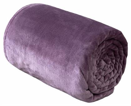 Meleg Κουβέρτα Βελουτέ Υπέρδιπλη 220x240εκ. Dark Pink Kocoon