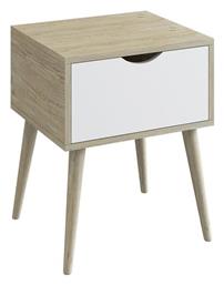 Κομοδίνο Alida Ξύλινο Μπεζ 40x36x50cm - Woodwell