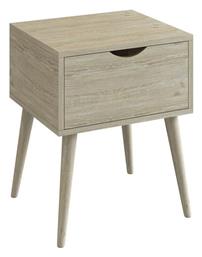 Κομοδίνο Alida Ξύλινο Μπεζ 40x36x50cm - Woodwell