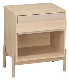 Κομοδίνο Cappucino Ξύλινο Μπεζ 49.6x36.5x49.6cm - Liberta